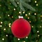 Northlight 2-Finish Christmas Glass Ball Ornaments - 4" (100mm) - Red - 4ct